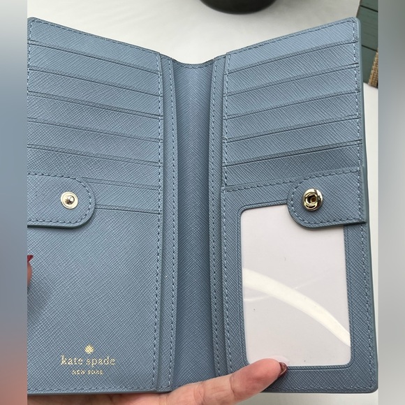 Kate Spade New York Laurel Way Travel Plaid Stacy wallet - Picture 3 of 4